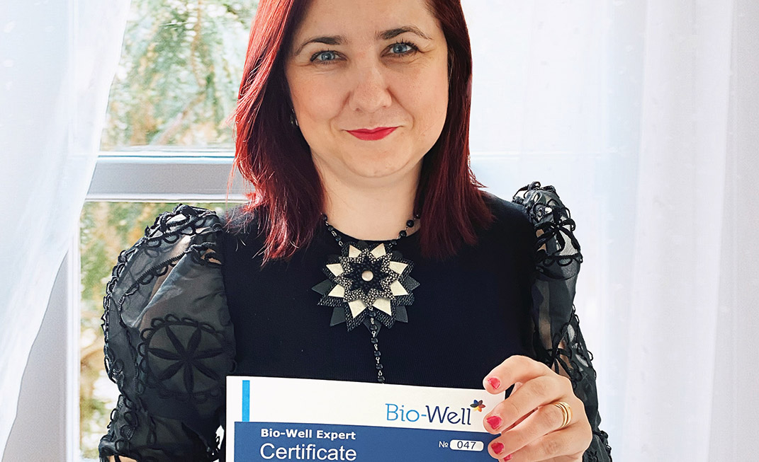 Certificirana strokovnjakinja energijske diagnostike Bio-well